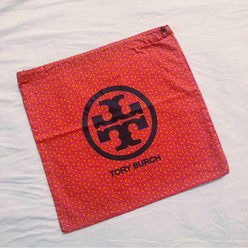 Tory Burch • Dust Bag in Logo Print/Pink Orange